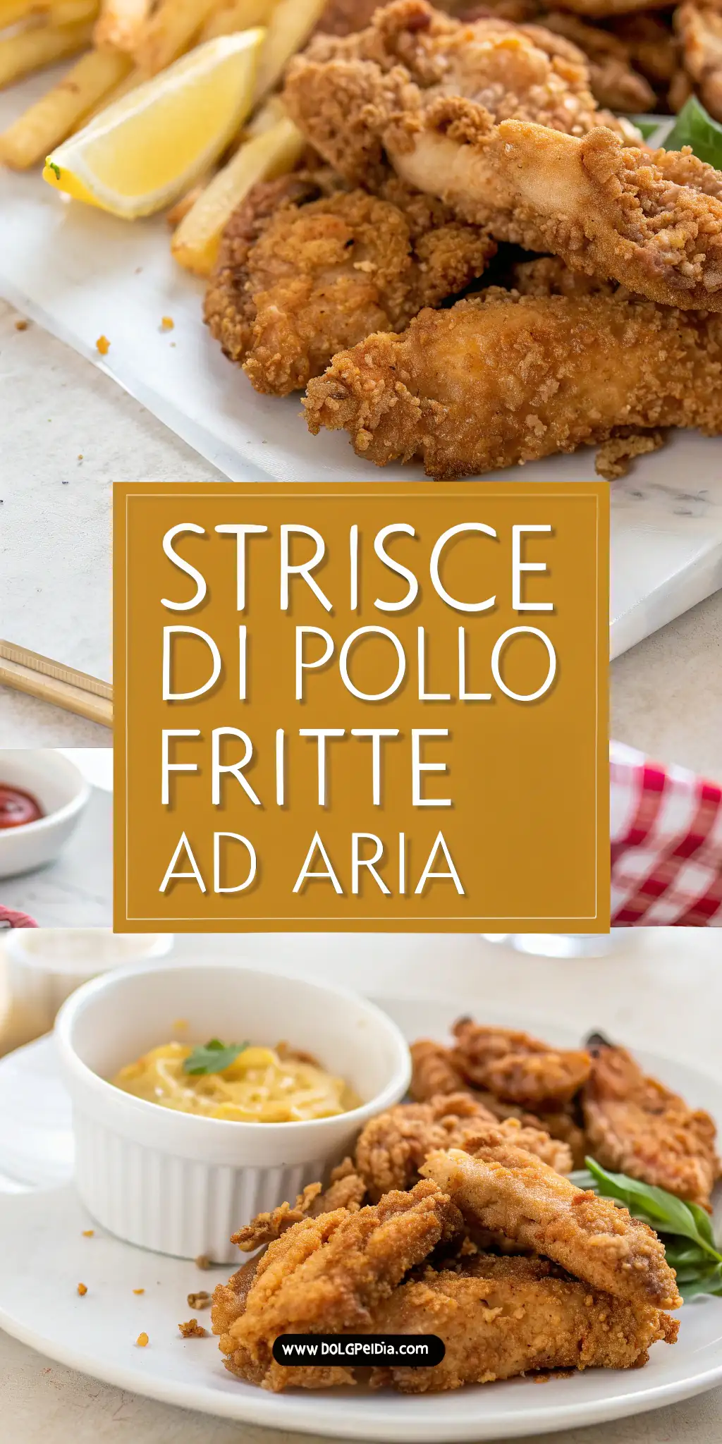 Pinterest image 2 for Strisce di Pollo Fritte ad Aria
