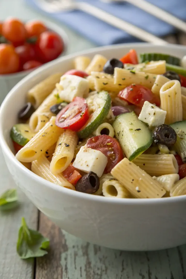 A delicious plate of Insalata di Maccheroni Classica dello Chef John
