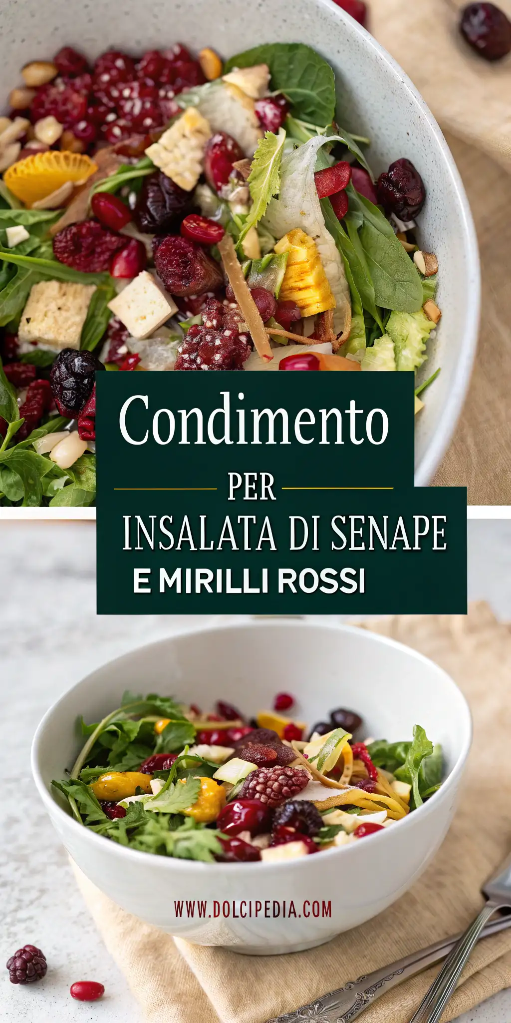 Pinterest image 2 for Condimento per Insalata di Senape e Mirtilli Rossi