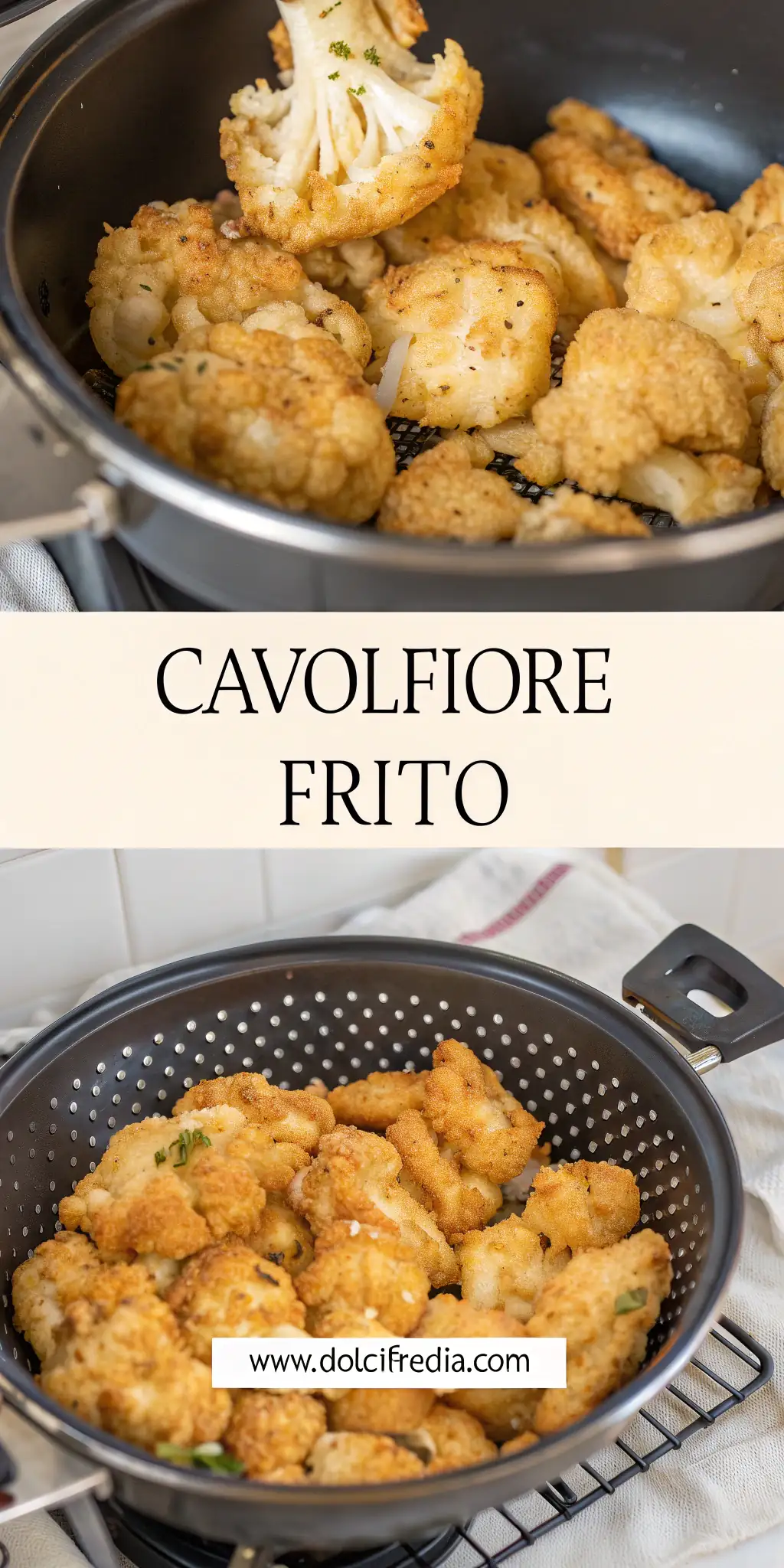 Pinterest image 1 for Cavolfiore Fritto in Friggitrice ad Aria