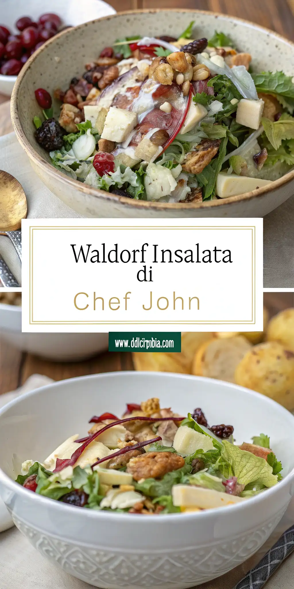 Pinterest image 2 for Insalata Waldorf di Chef John