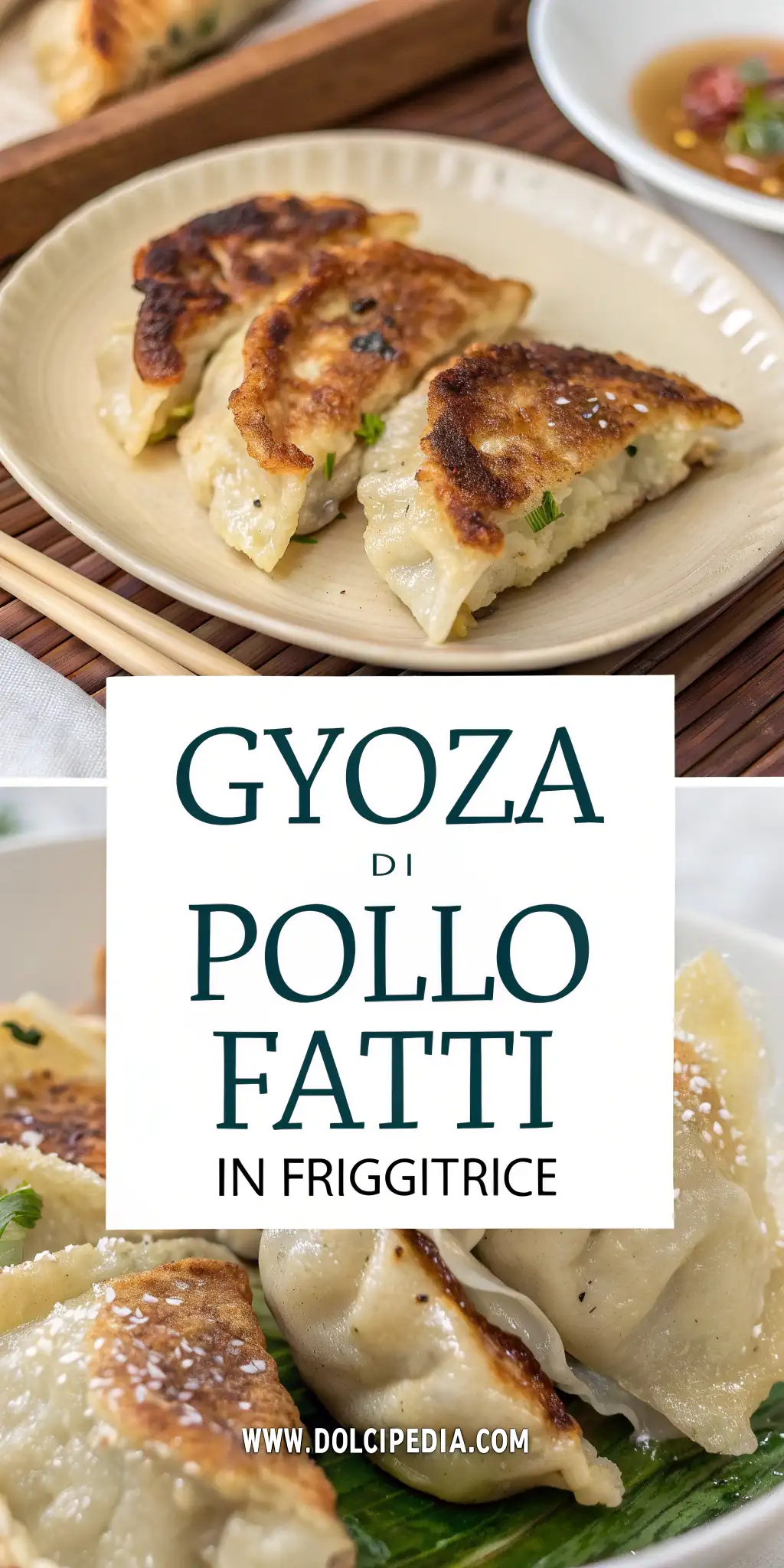Pinterest image 1 for Gyoza di Pollo Fatti in Friggitrice ad Aria