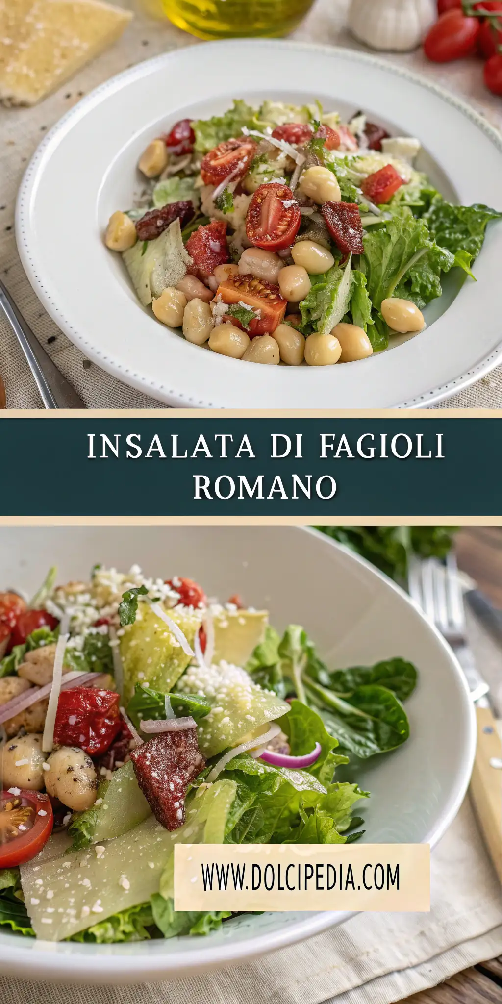 Pinterest image 1 for Insalata di Fagioli Romano