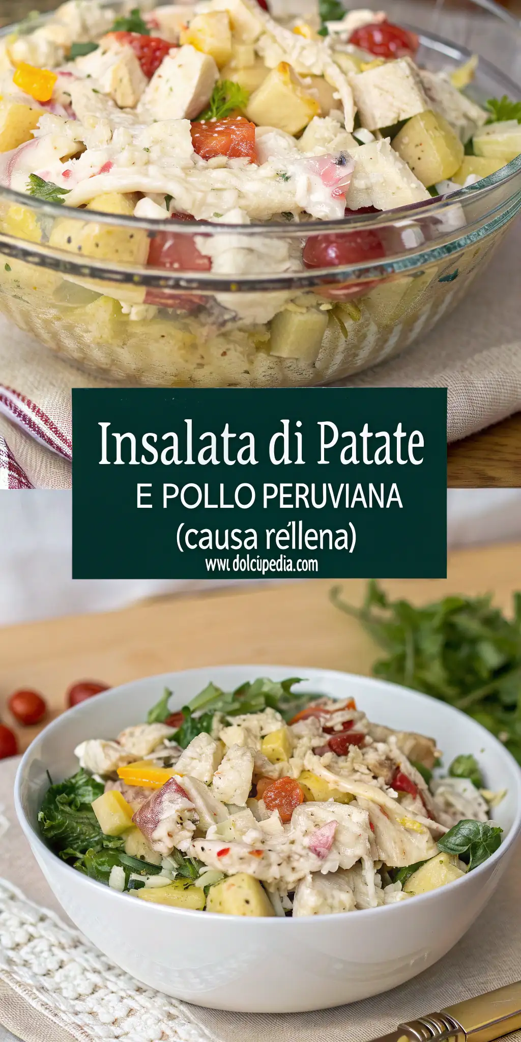 Pinterest image 2 for Insalata di Patate e Pollo Peruviana (Causa Rellena)