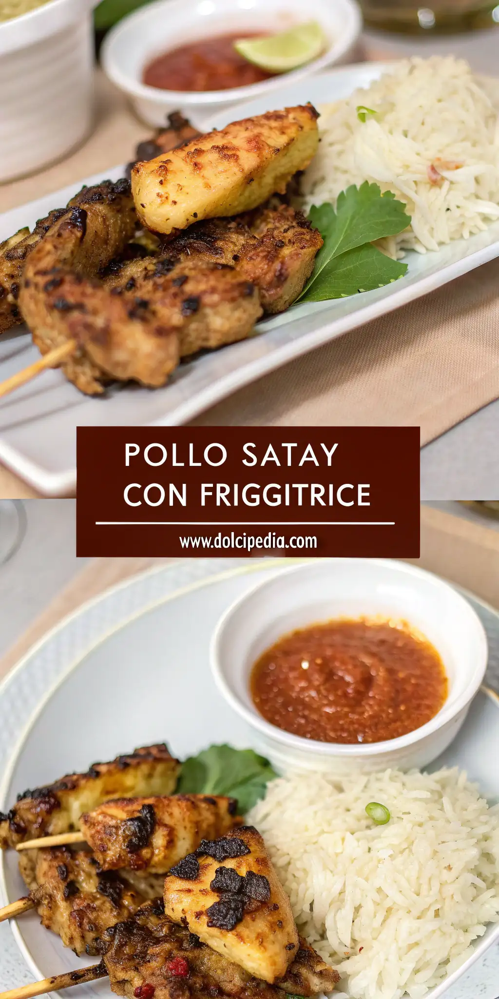 Pinterest image 1 for Pollo Satay con Friggitrice ad Aria