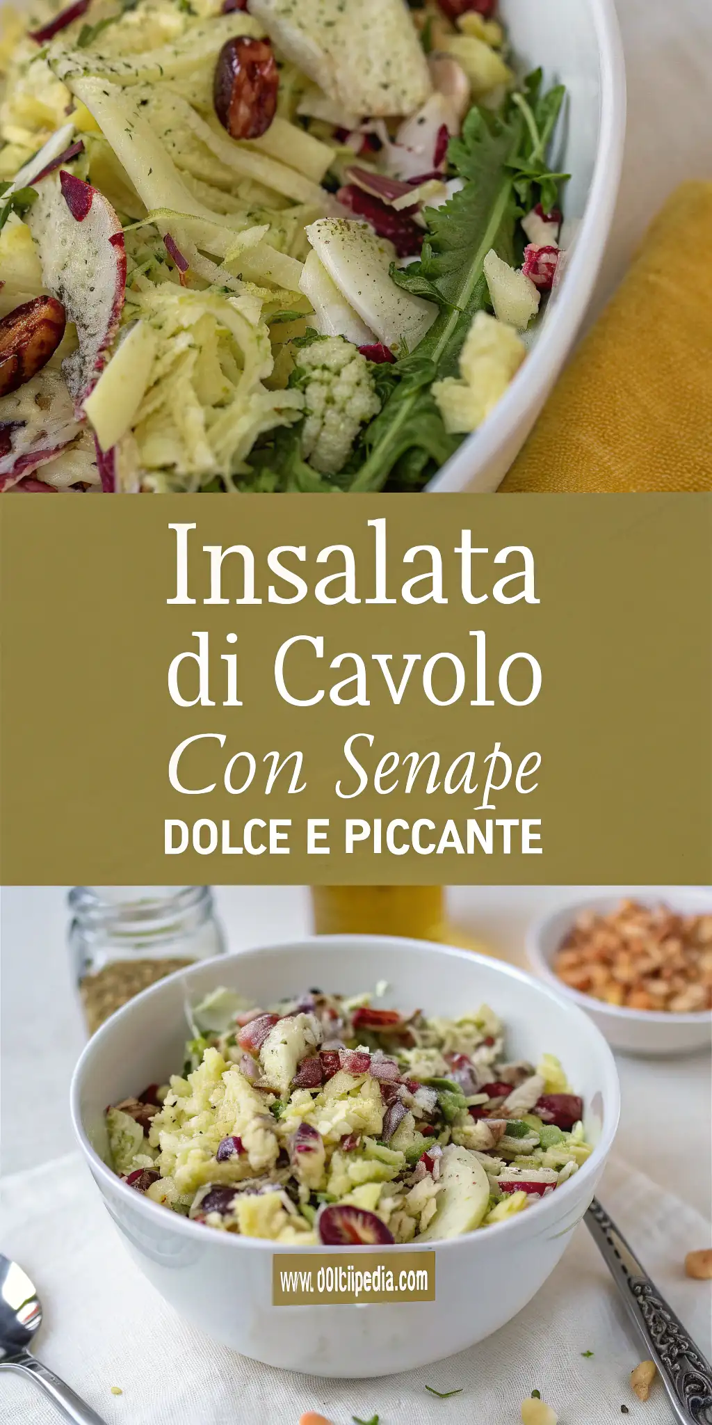Pinterest image 2 for Insalata di Cavolo con Senape Dolce e Piccante