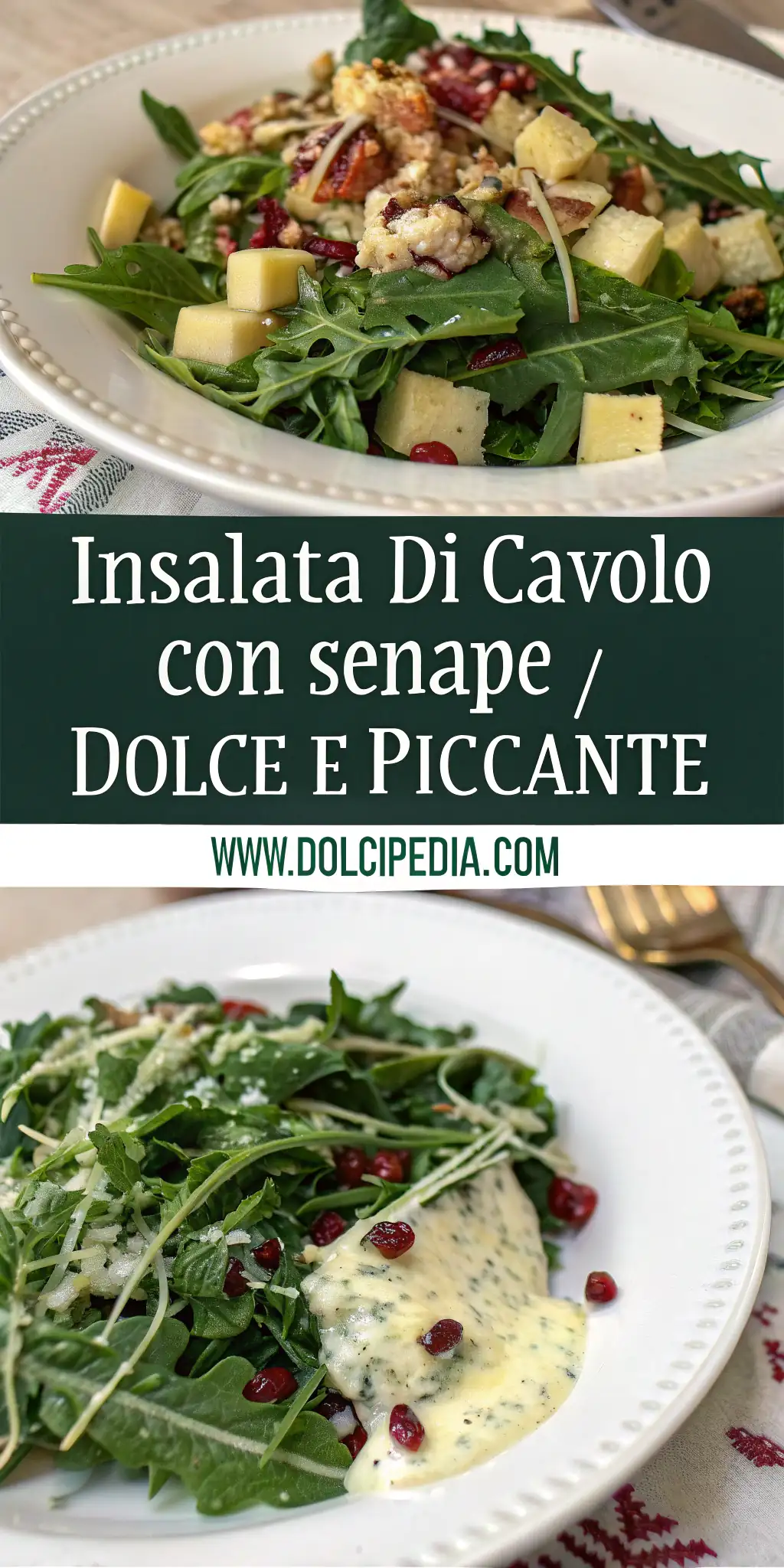 Pinterest image 1 for Insalata di Cavolo con Senape Dolce e Piccante