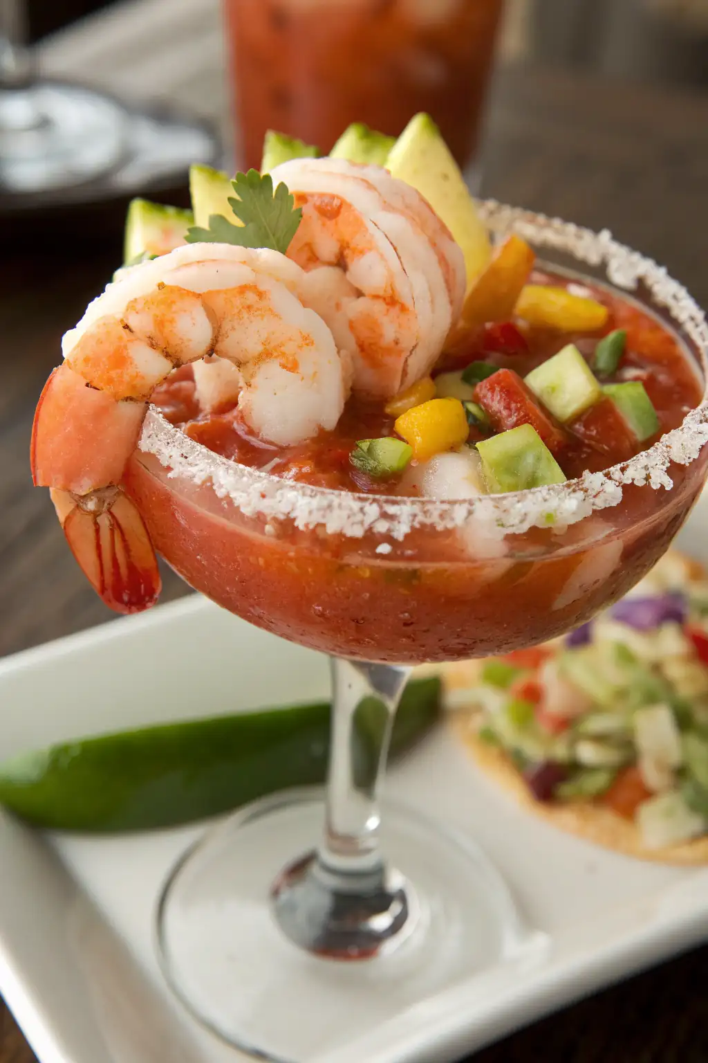 A delicious plate of Cocktail di Gamberi in Stile Messicano