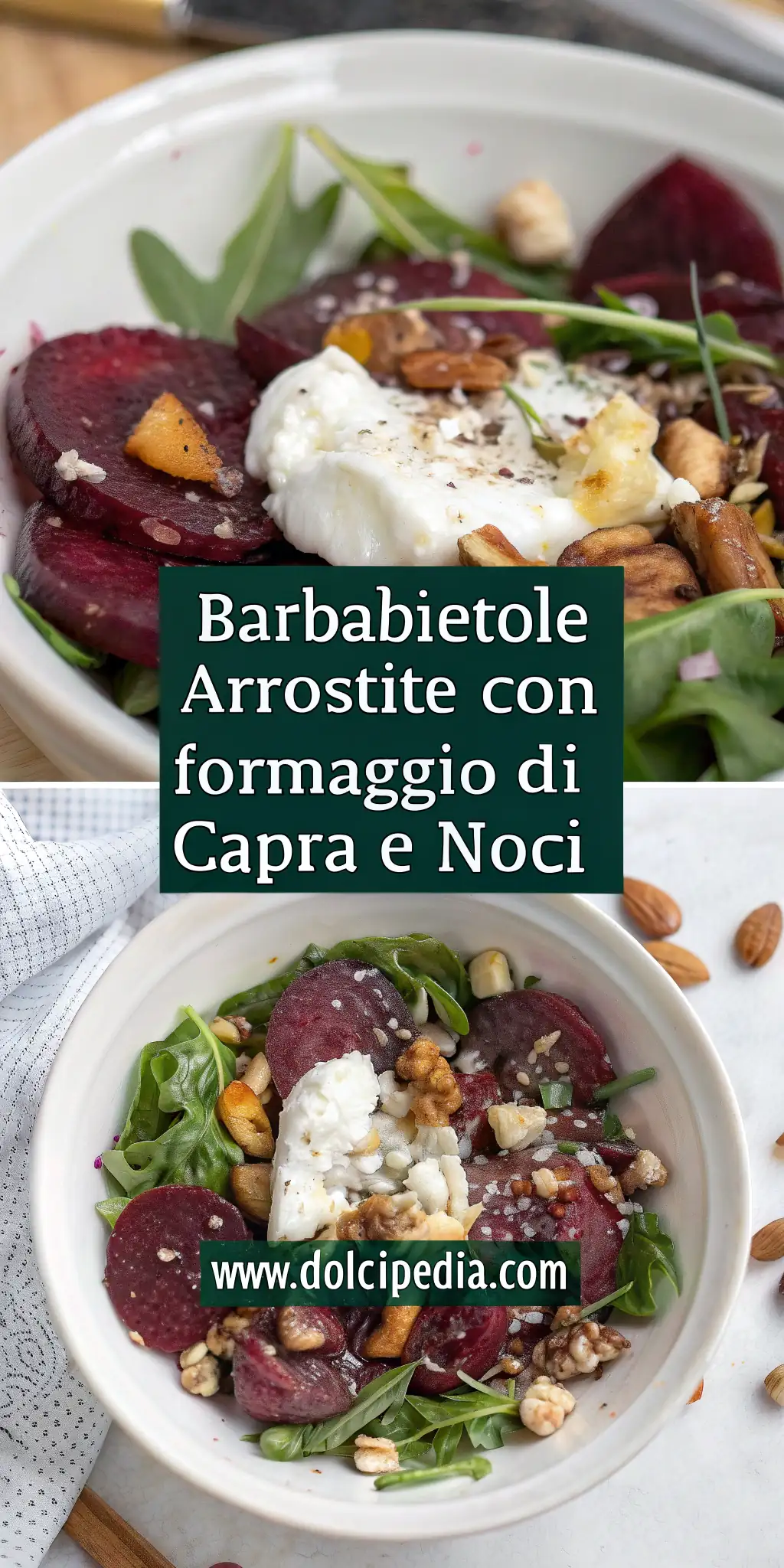 Pinterest image 2 for Barbabietole Arrostite con Formaggio di Capra e Noci
