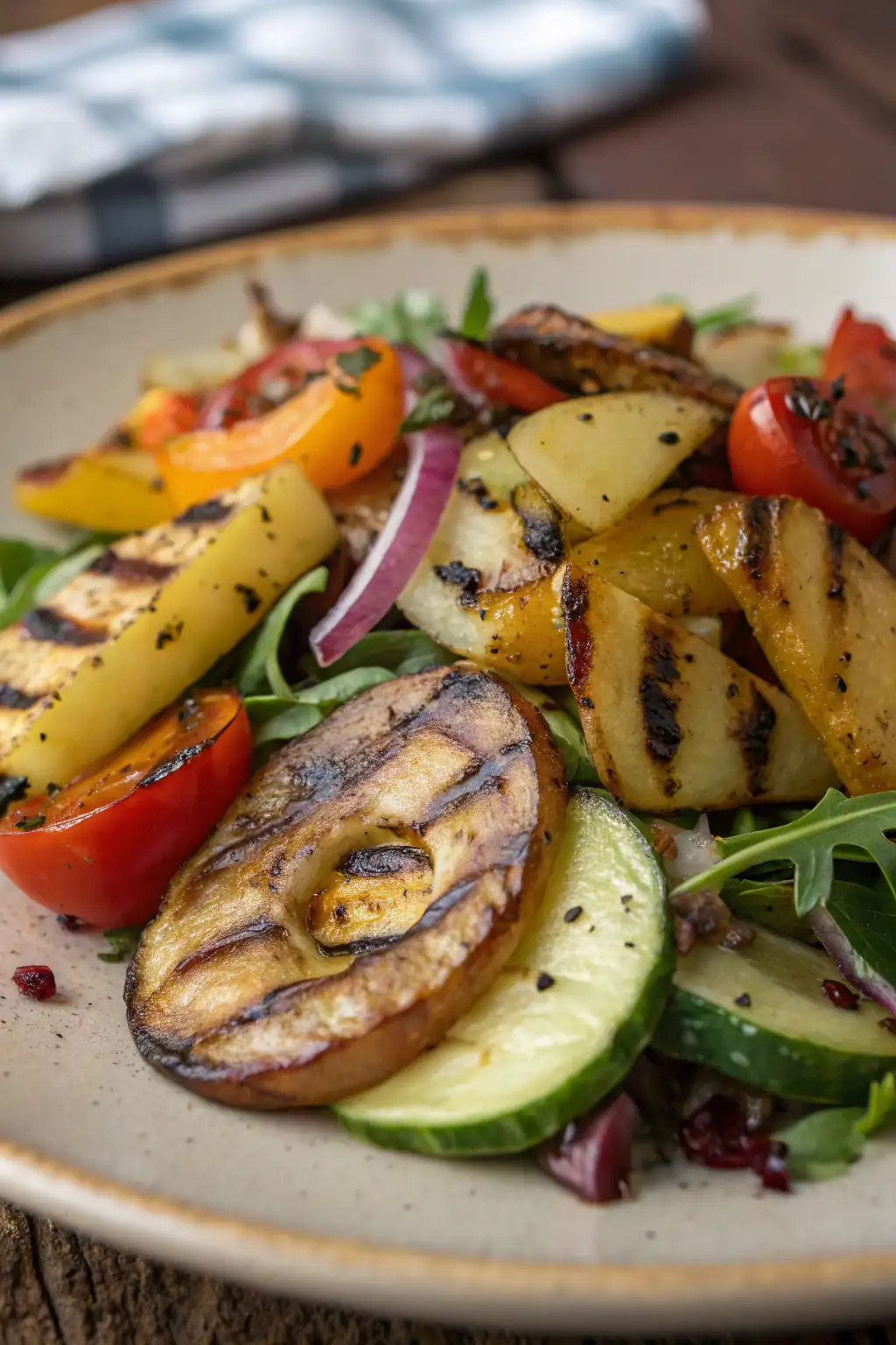 A delicious plate of Insalata di Patate Tedesca alla Griglia