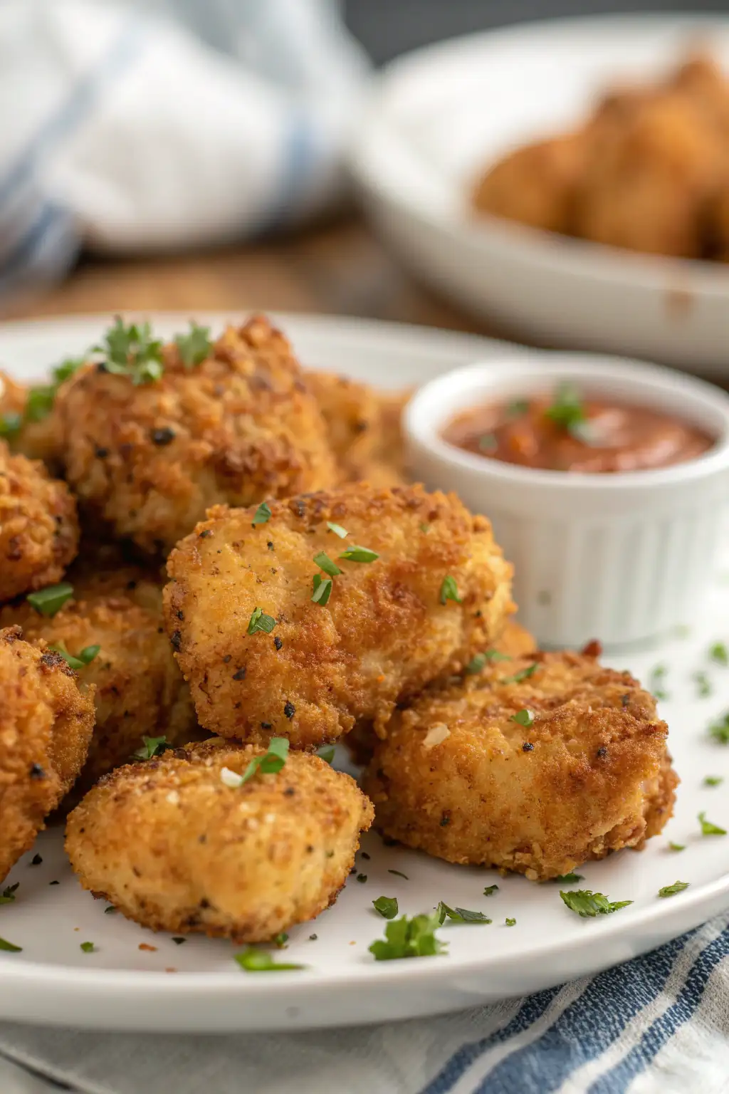 A delicious plate of Nuggets di Pollo Fatti in Casa con Friggitrice ad Aria