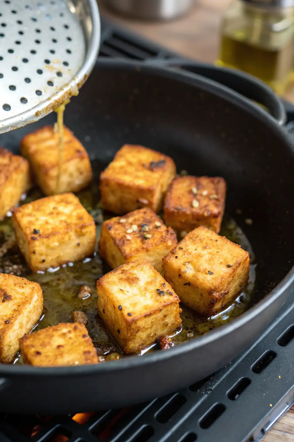 Tofu Fritto nell'Air Fryer 2 A delicious plate of Tofu Fritto nell'Air Fryer