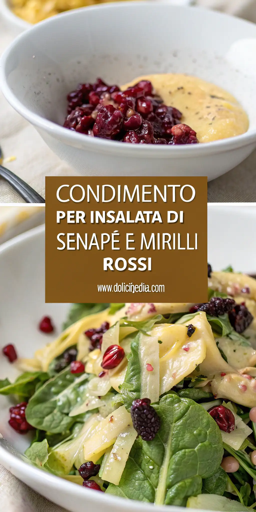 Pinterest image 1 for Condimento per Insalata di Senape e Mirtilli Rossi