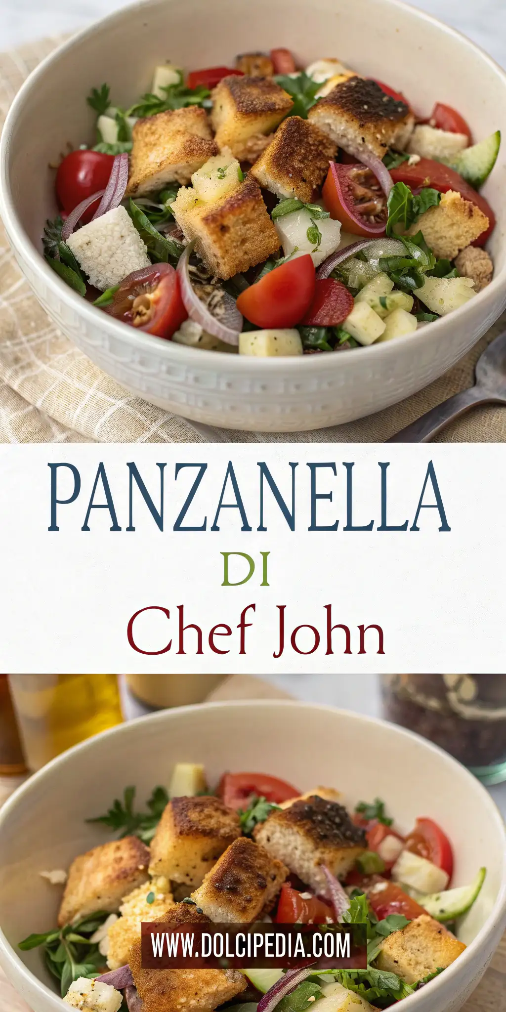 Pinterest image 2 for Panzanella di Chef John