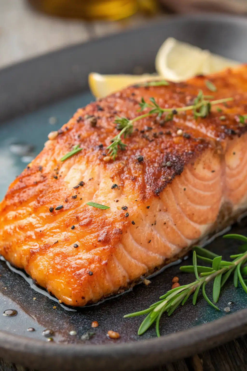 A delicious plate of Salmone Fritto ad Aria
