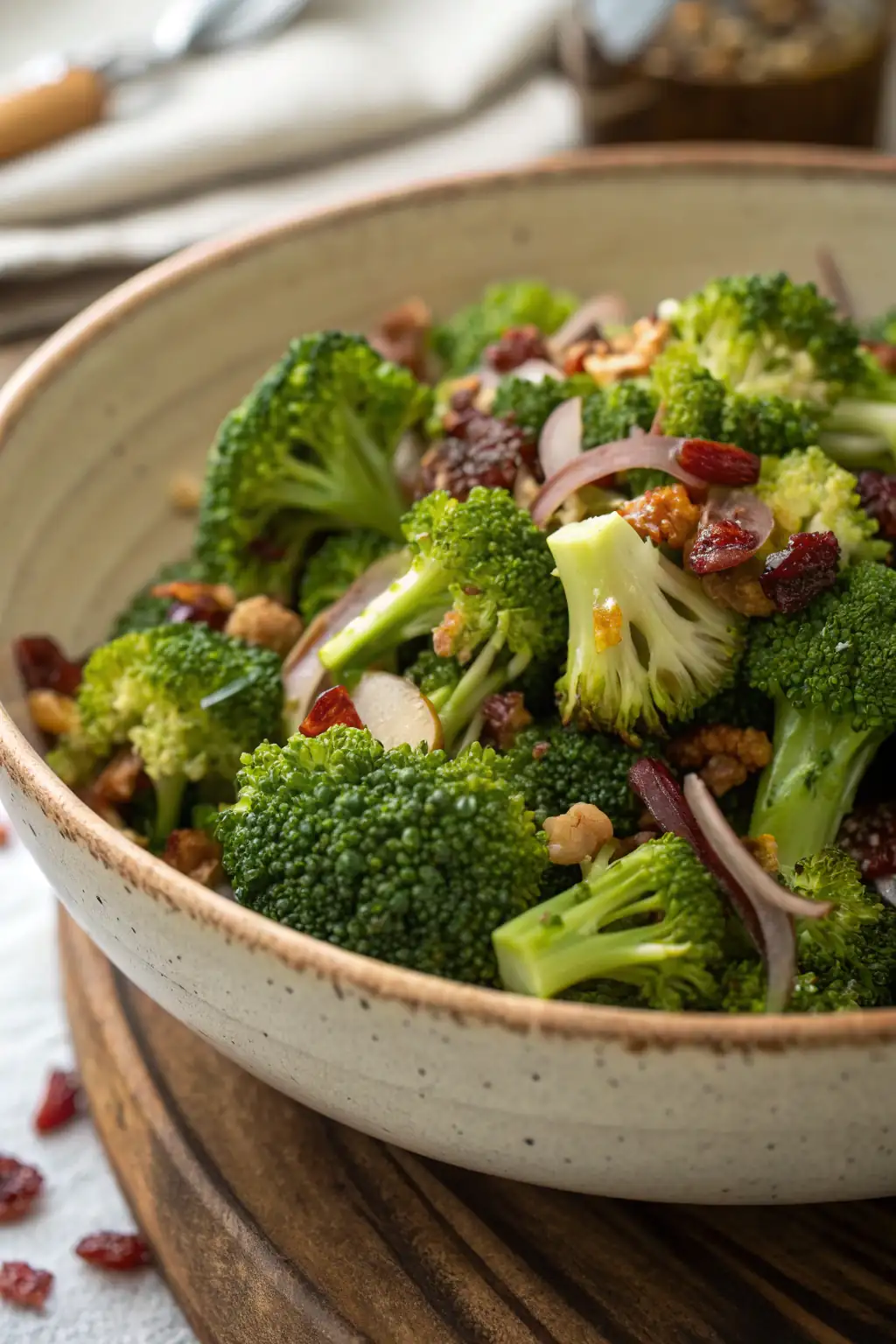Insalata di Broccoli Facile 2 A delicious plate of Insalata di Broccoli Facile