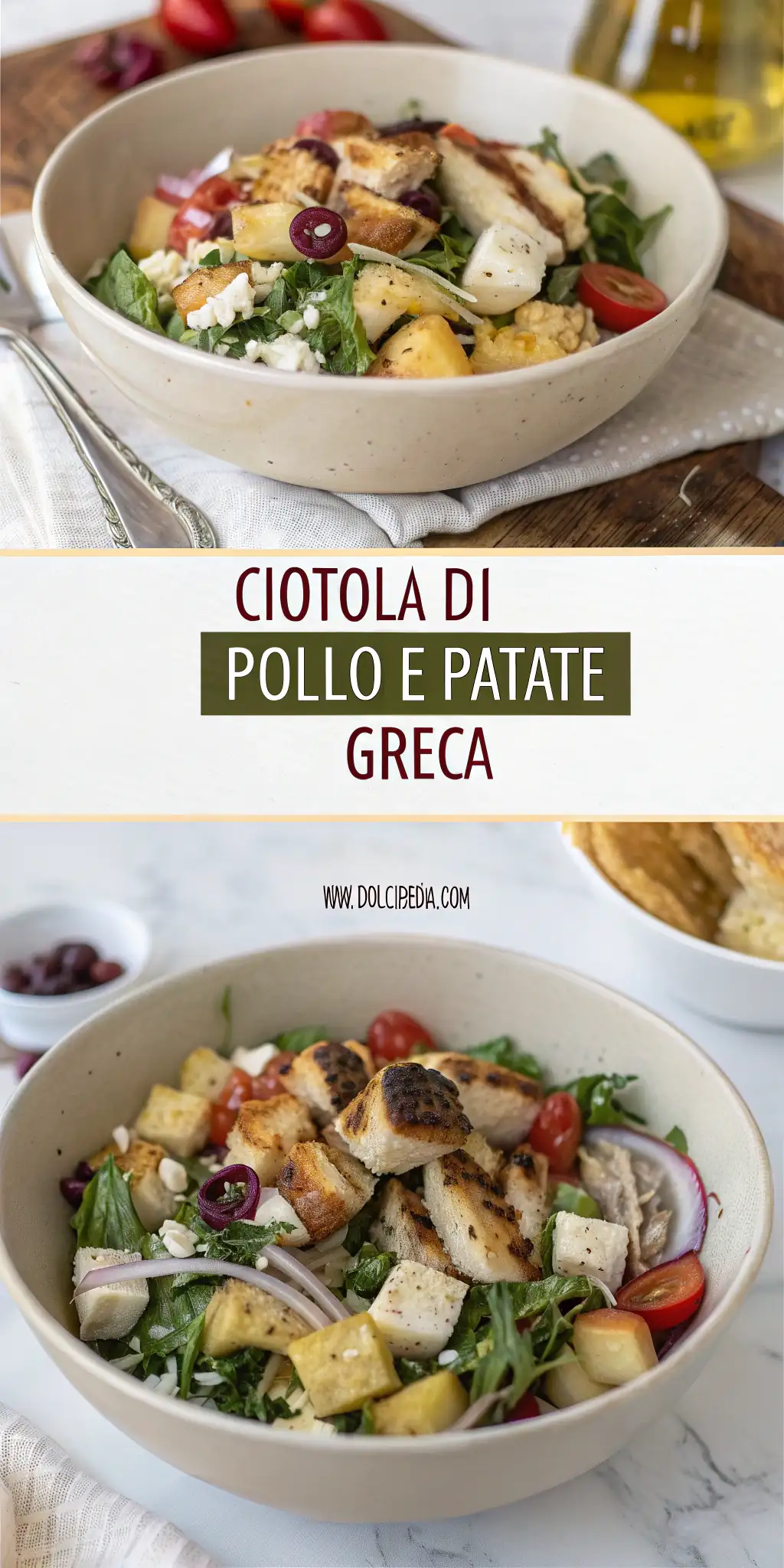 Pinterest image 2 for Ciotola di Pollo e Patate Greca