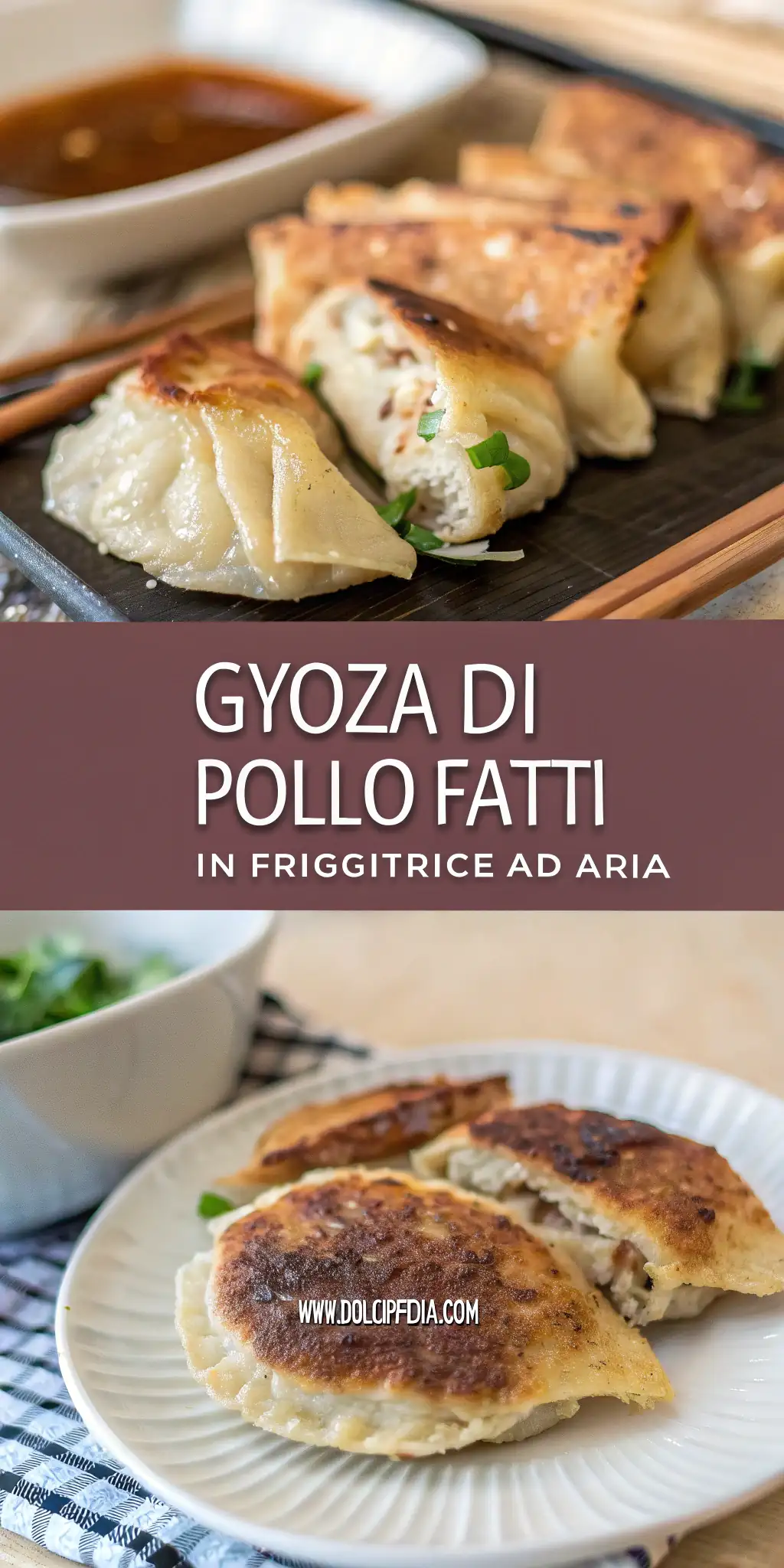 Pinterest image 2 for Gyoza di Pollo Fatti in Friggitrice ad Aria