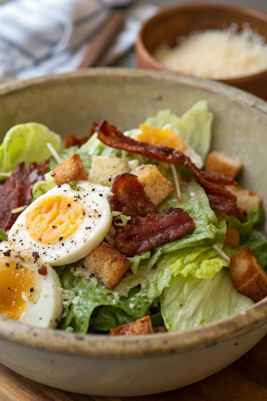 A delicious plate of Insalata Lyonnaise di Chef John