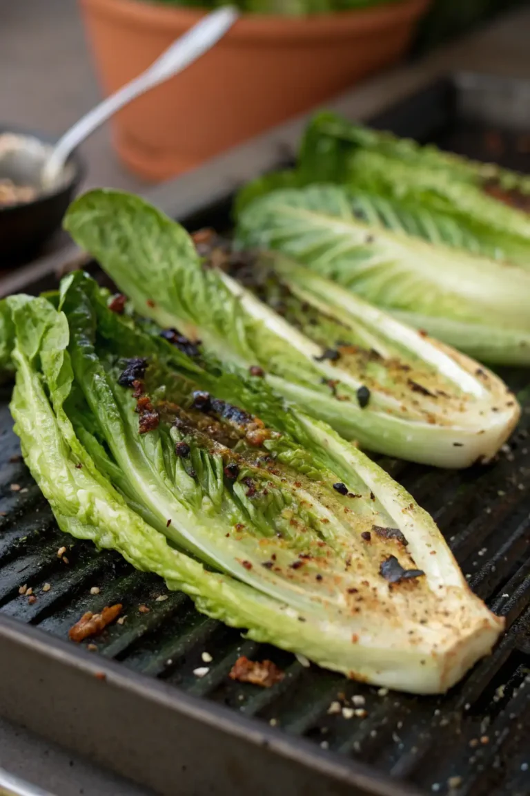 A delicious plate of Cuori di Romaine Grigliati