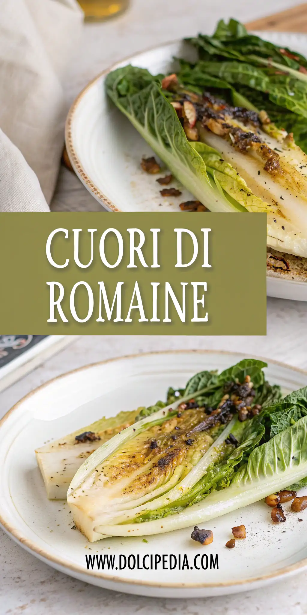 Pinterest image 1 for Cuori di Romaine Grigliati