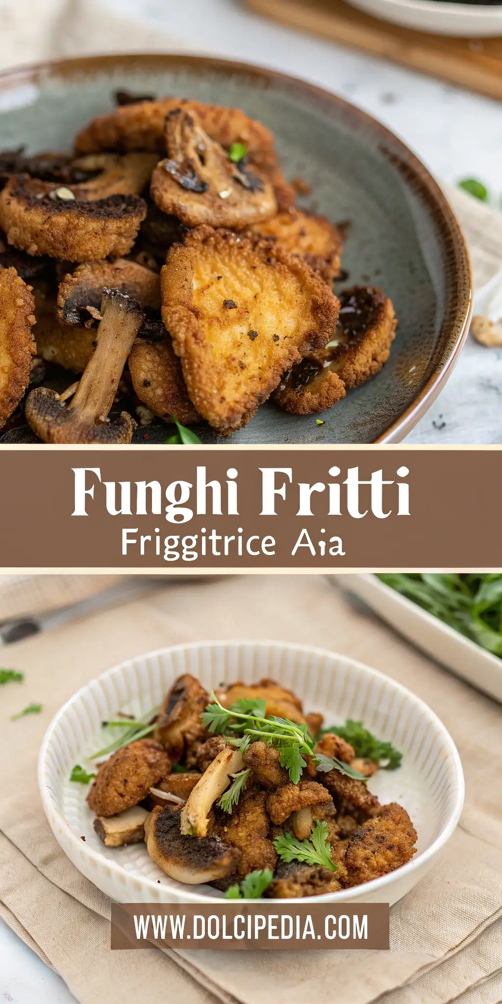 Pinterest image 2 for Funghi Fritti in Friggitrice ad Aria