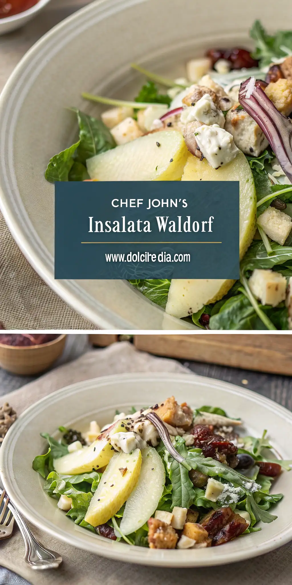 Pinterest image 1 for Insalata Waldorf di Chef John