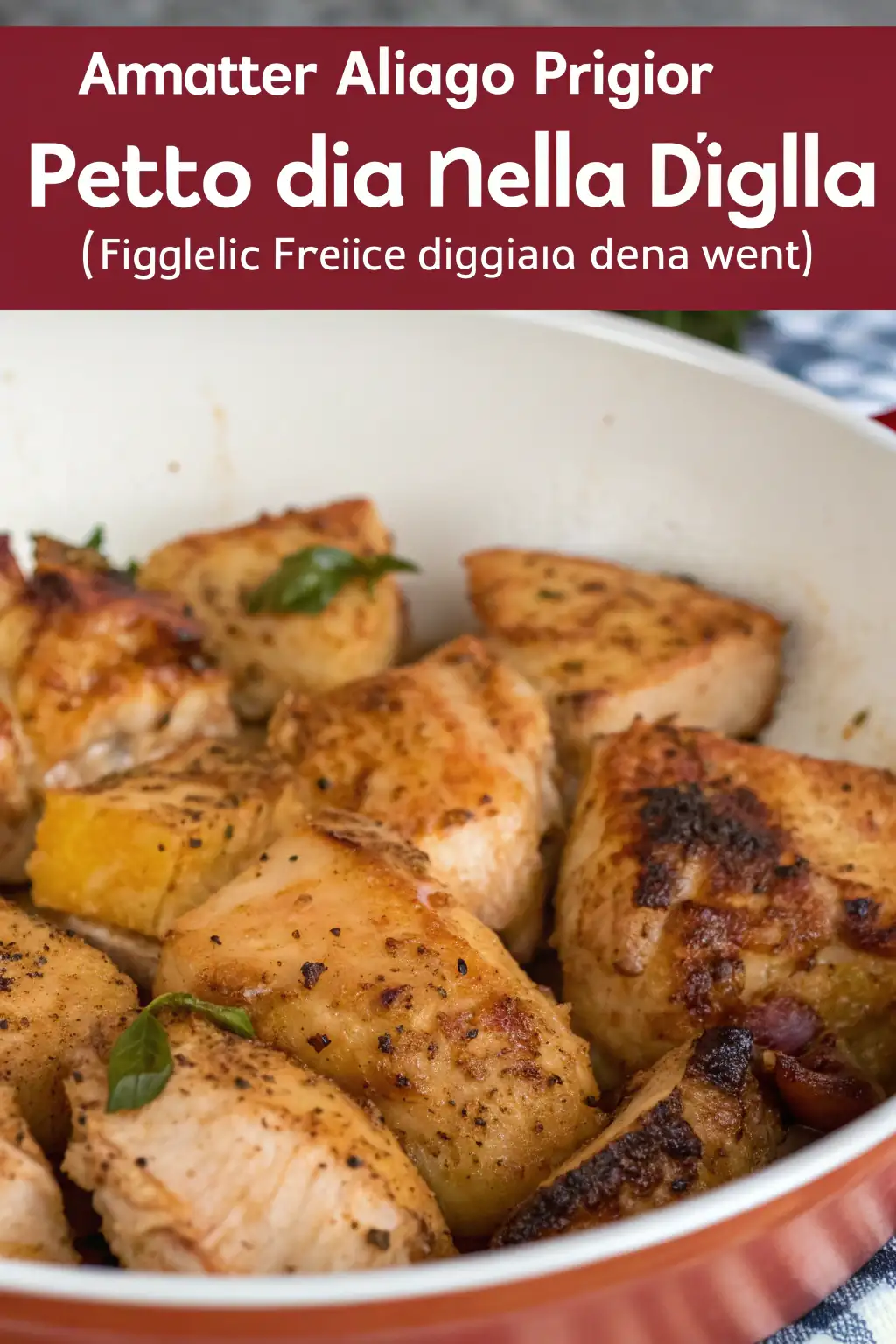 A delicious plate of Petto di Pollo nella Friggitrice ad Aria