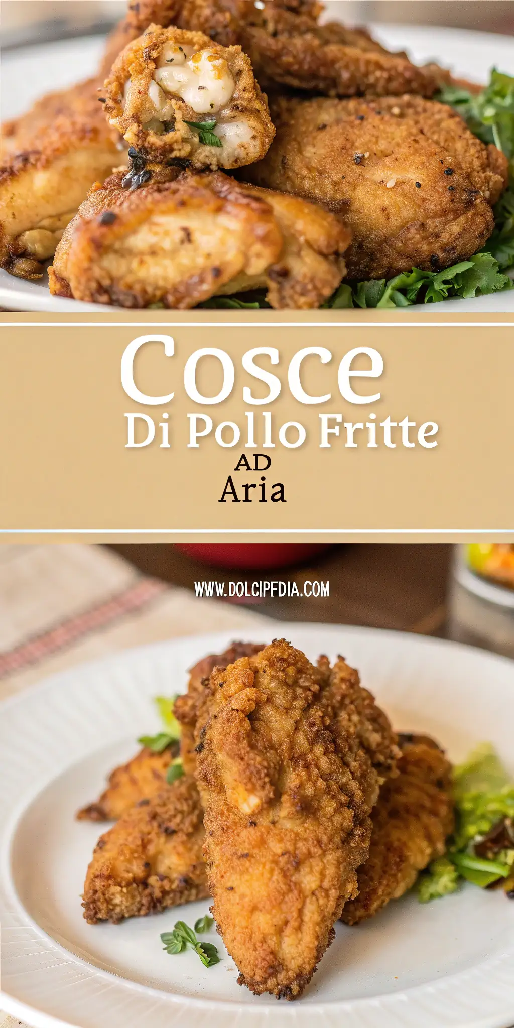 Cosce di Pollo Fritte ad Aria 4 Pinterest image 2 for Cosce di Pollo Fritte ad Aria