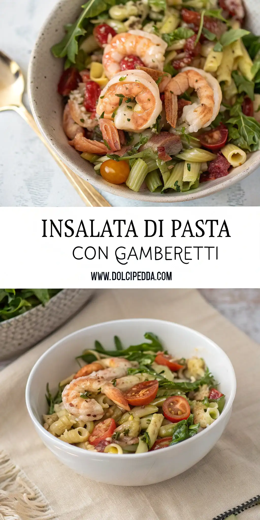 Insalata di Pasta con Gamberetti 4 Pinterest image 2 for Insalata di Pasta con Gamberetti