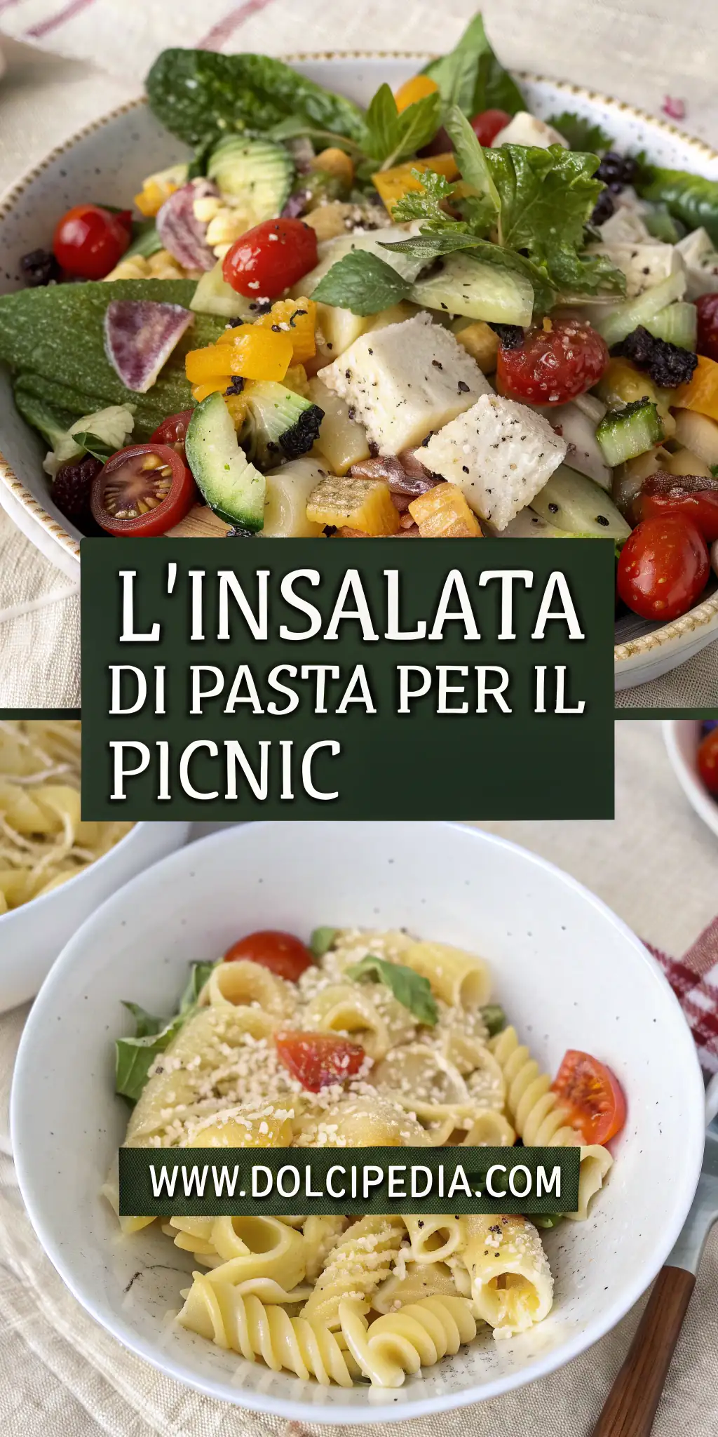 Pinterest image 1 for L'insalata di pasta perfetta per il picnic