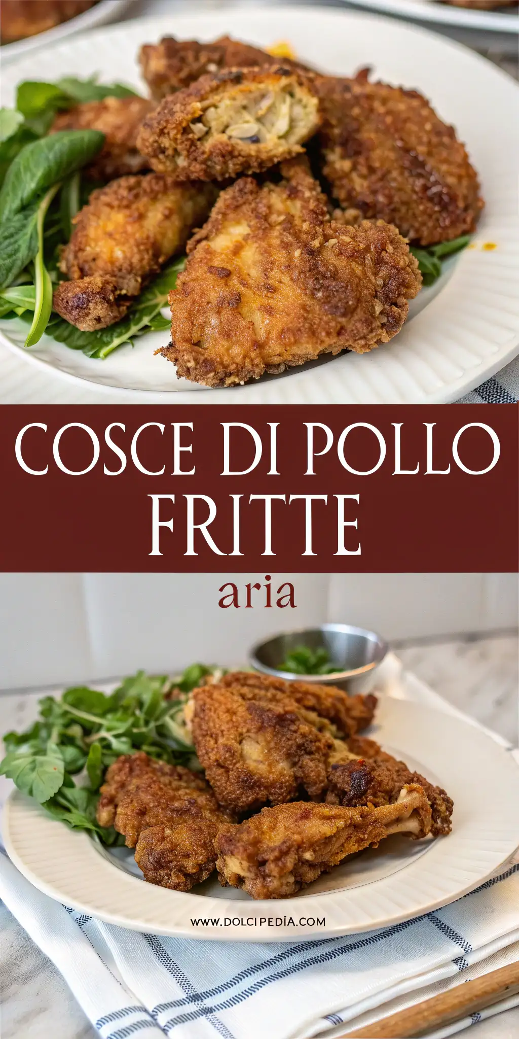 Pinterest image 2 for Cosce di Pollo Fritte ad Aria