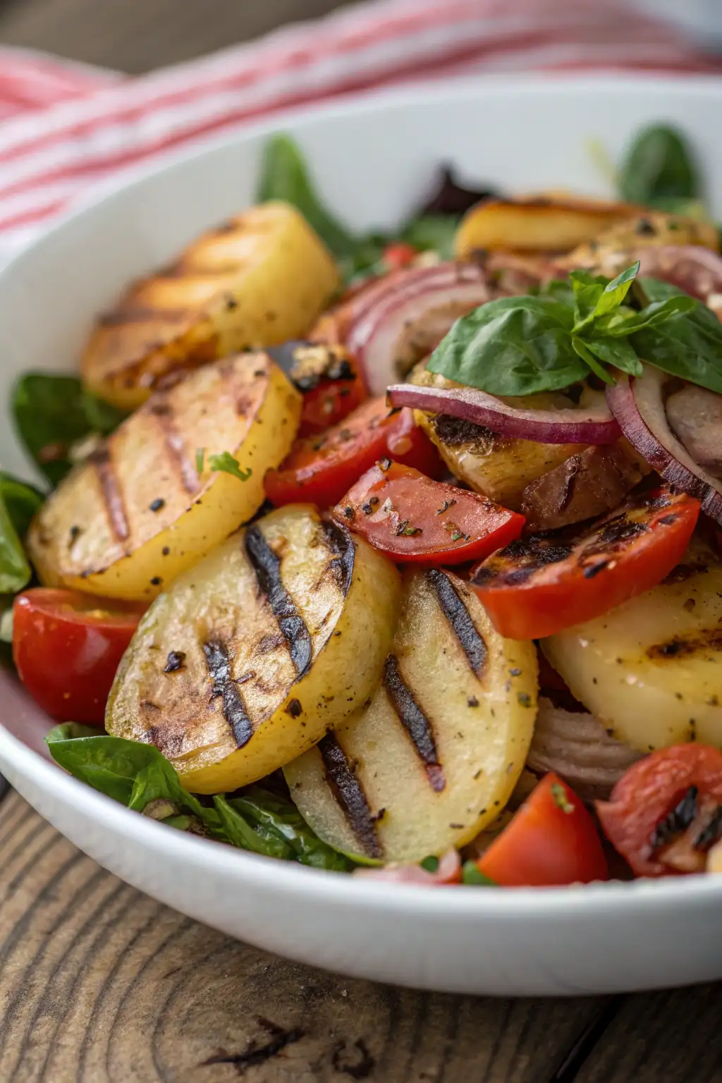 A delicious plate of Insalata di Patate Tedesca alla Griglia