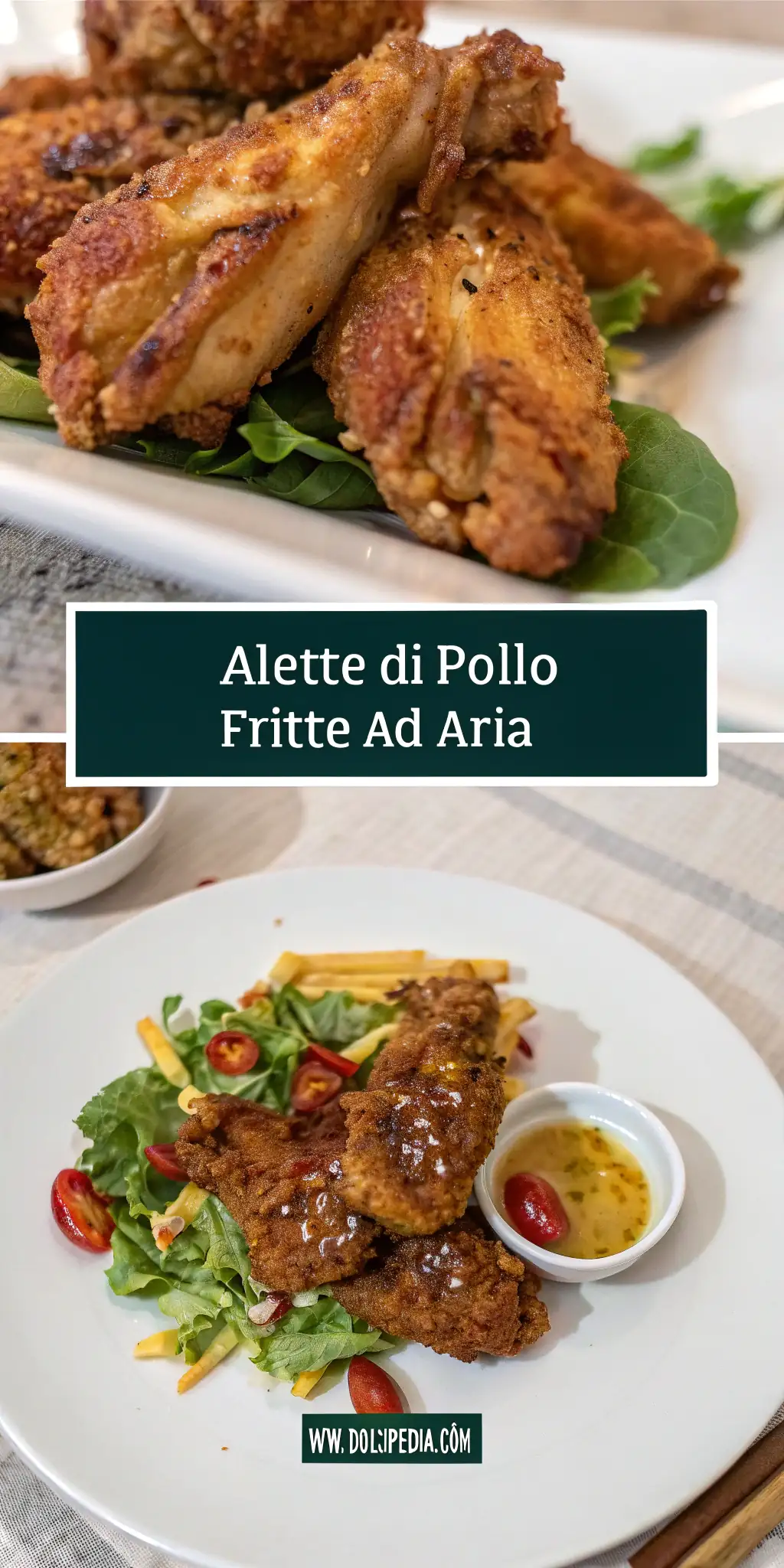Pinterest image 1 for Alette di Pollo Fritte ad Aria
