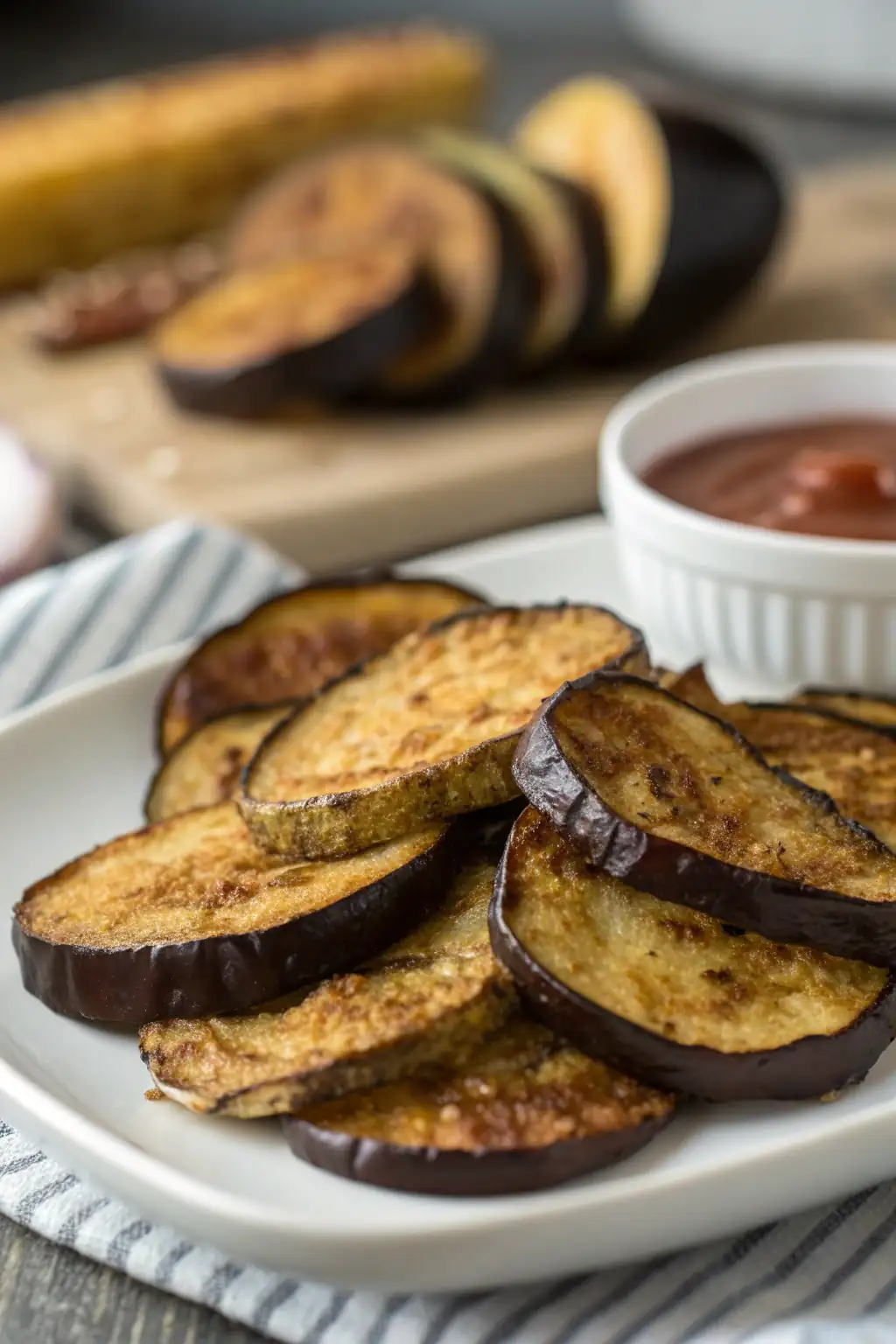 Melanzane Fritte nell'Air Fryer 1 A delicious plate of Melanzane Fritte nell'Air Fryer