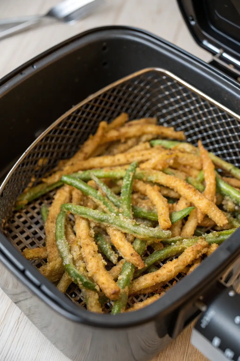 A delicious plate of Fagiolini Fritti in Friggitrice ad Aria