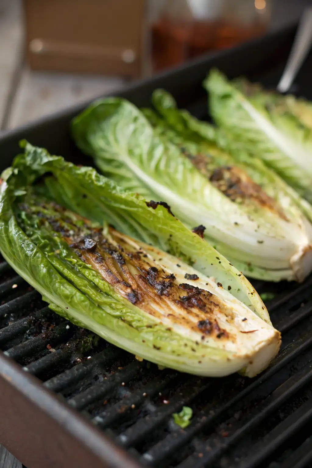 A delicious plate of Cuori di Romaine Grigliati