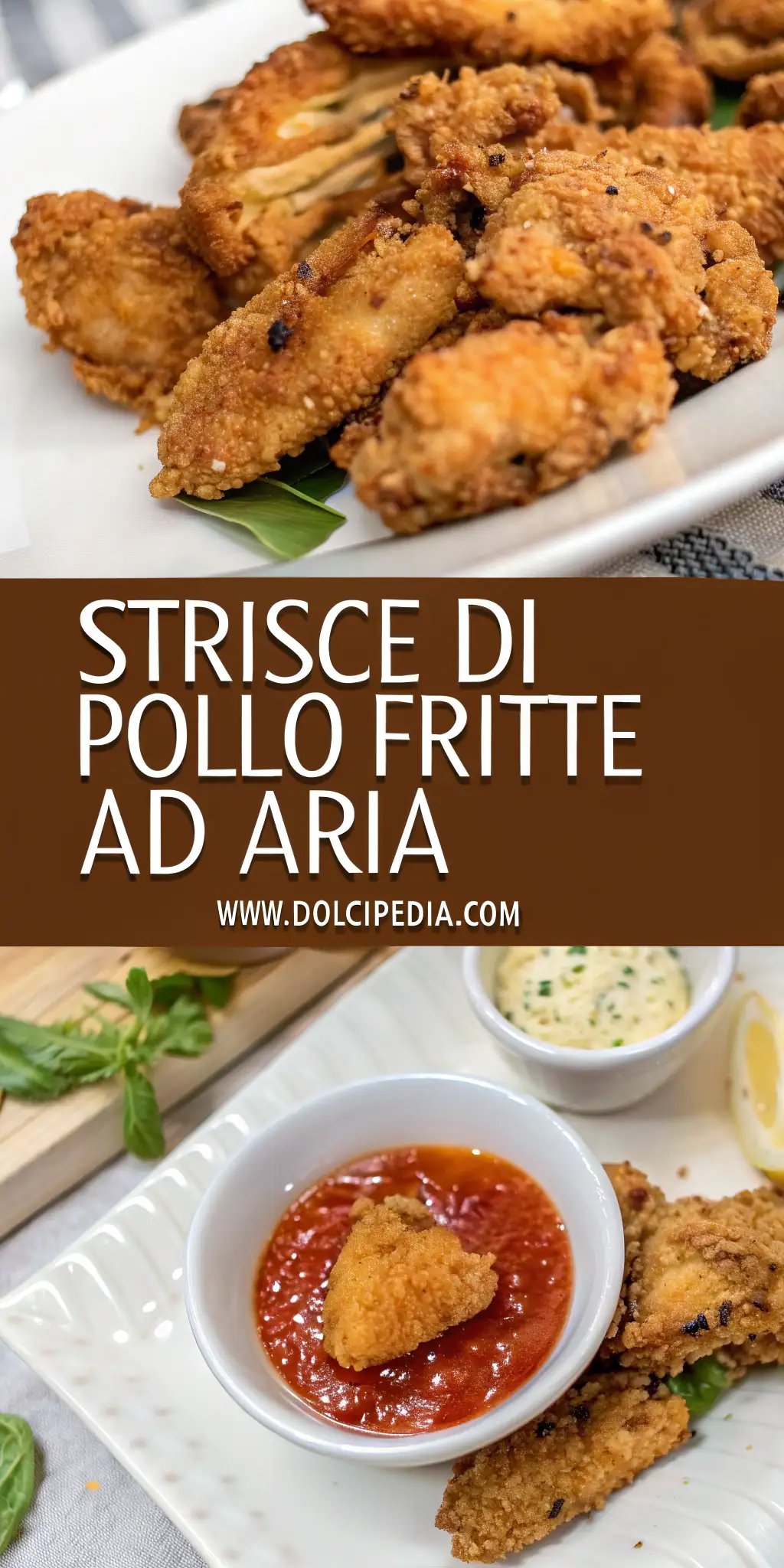 Pinterest image 1 for Strisce di Pollo Fritte ad Aria