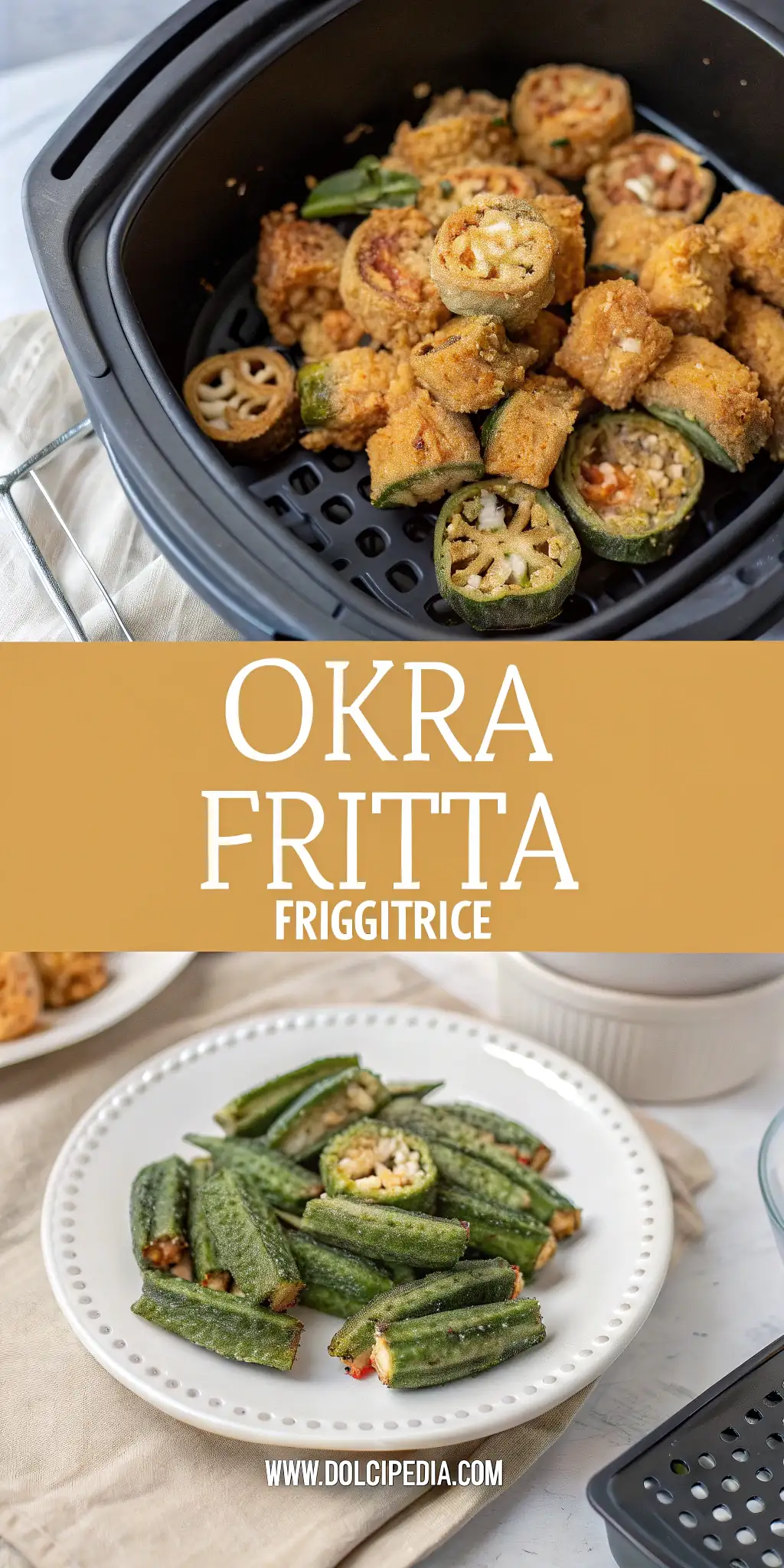 Pinterest image 1 for Okra Fritta in Friggitrice ad Aria