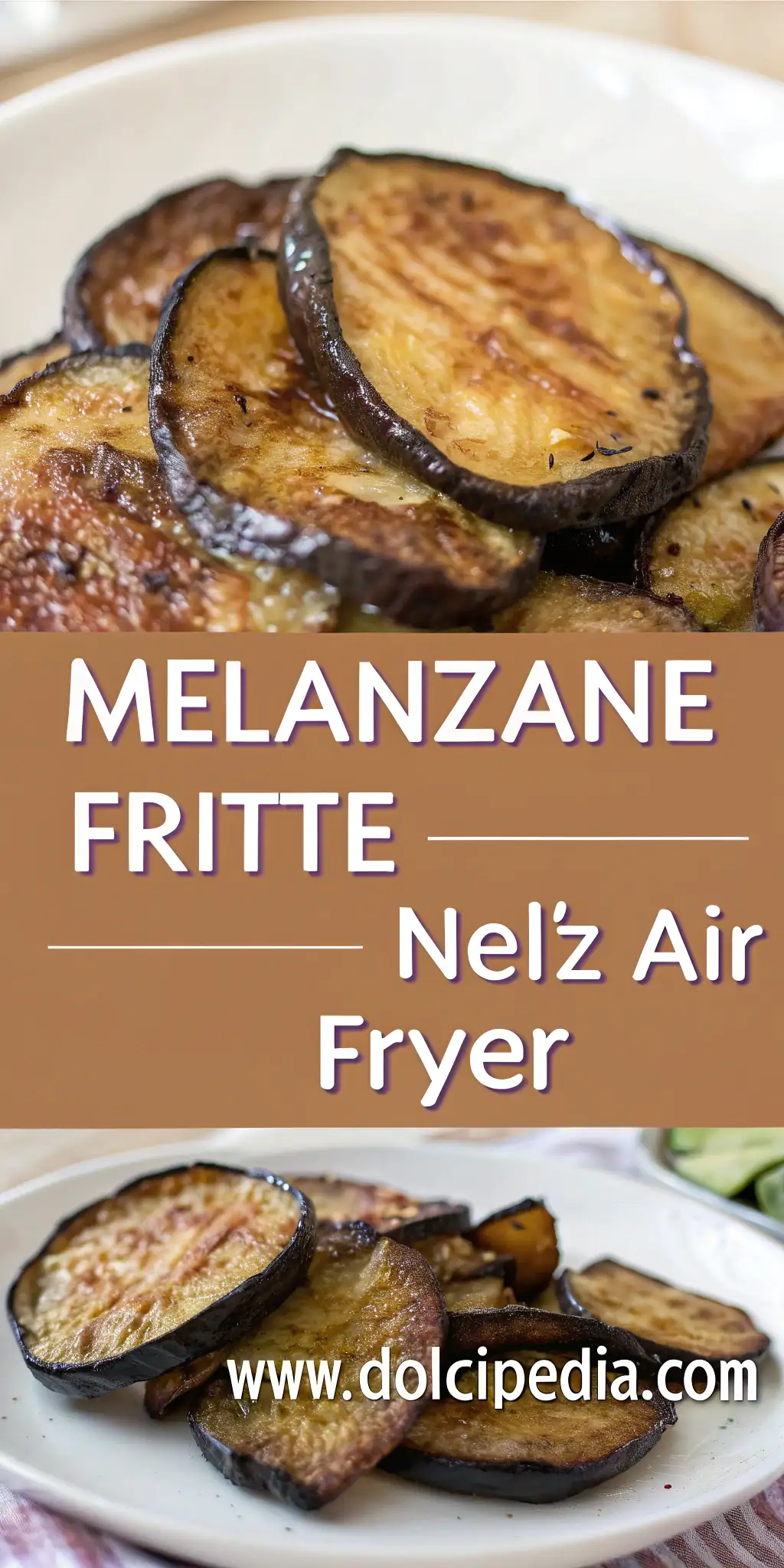 Melanzane Fritte nell'Air Fryer 4 Pinterest image 2 for Melanzane Fritte nell'Air Fryer